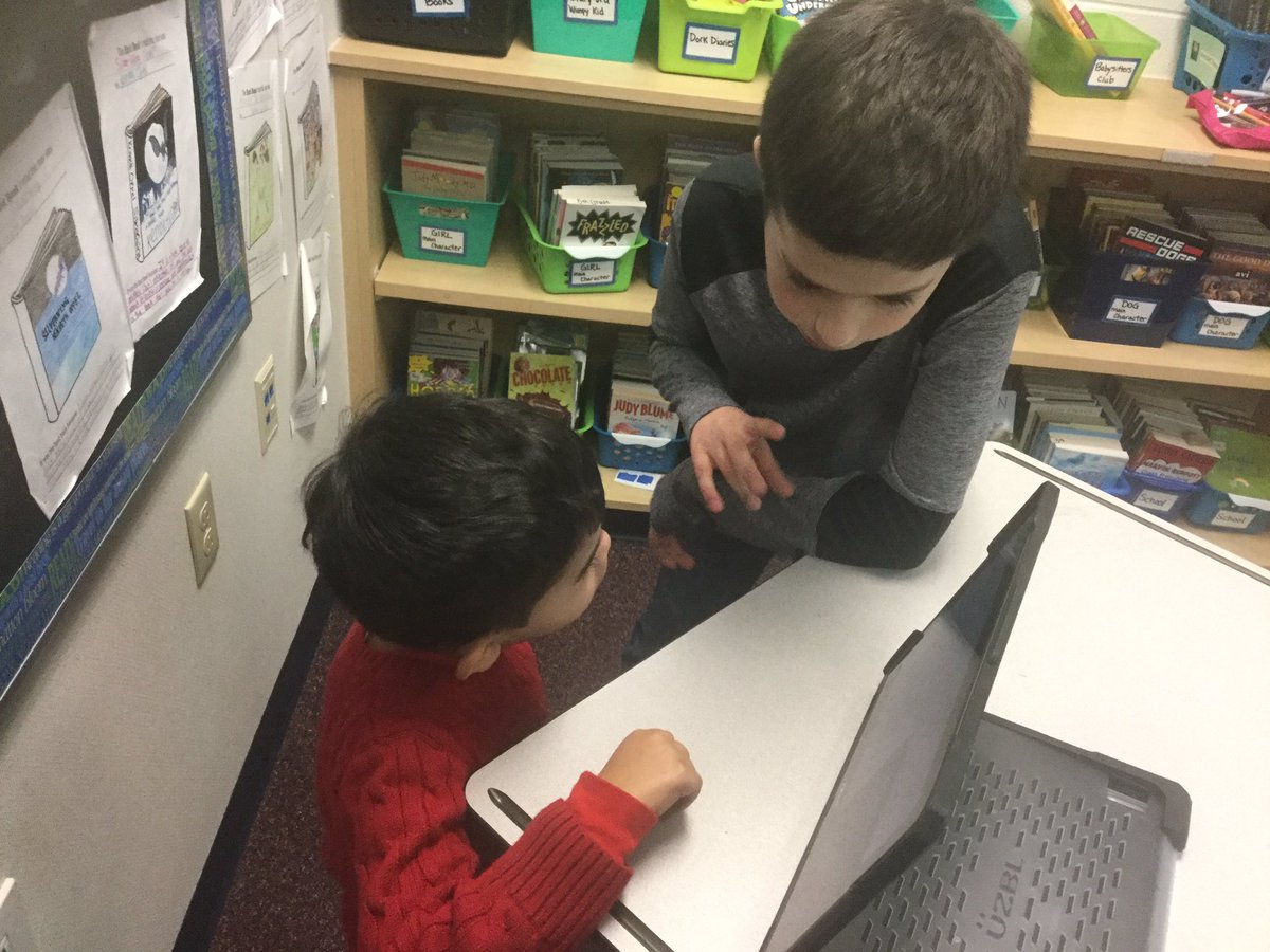 EAlberswerth's tweet photo. Teaching kindergarteners about our nonfiction research. 5th graders realized how hard it is to keep the attention of a kindergartner. #prideFPS https://t.co/HTVCCKpAFv