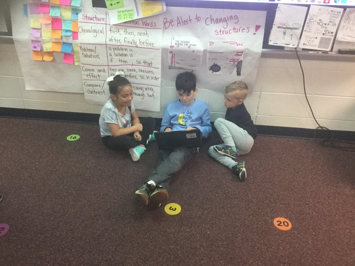 EAlberswerth's tweet photo. Teaching kindergarteners about our nonfiction research. 5th graders realized how hard it is to keep the attention of a kindergartner. #prideFPS https://t.co/HTVCCKpAFv