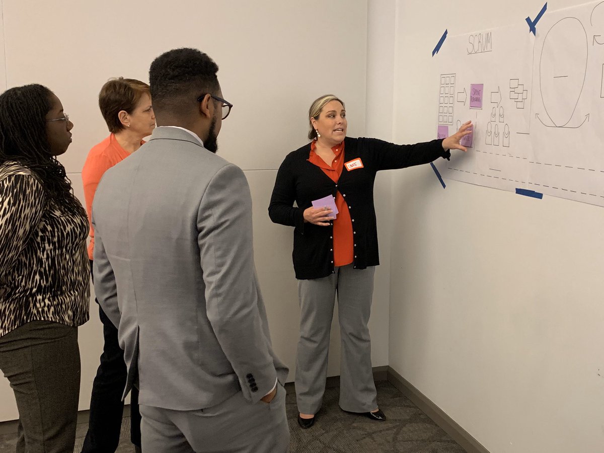 NCStateDELTA's tweet photo. Implementing #Agile practices creates more effective teams, projects and products! Thanks to our awesome staff members for sharing some of these practices today. #ITCommunityEvent @NCStateOIT #ThinkAndDo https://t.co/8ciHt949dS