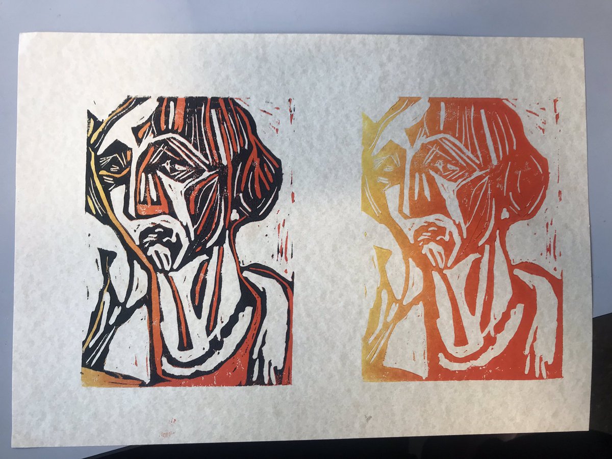 PACAFullhurst's tweet photo. Wow. #printwork #linoprint #doubleprint #year10art #colourfocus #talent https://t.co/cnyh0TTmcf