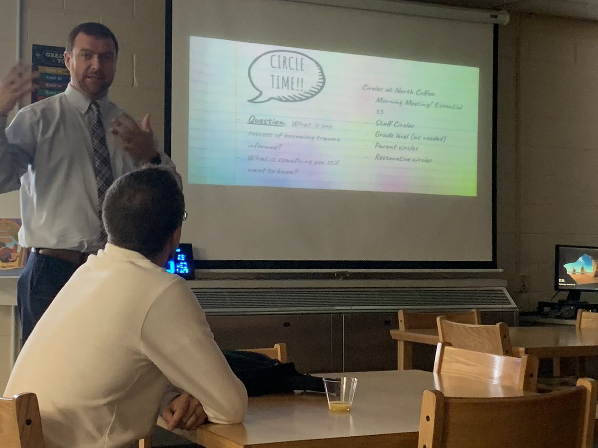 Taylor_Rayfield's tweet photo. @tccy, Volunteer Behavioral Health, County Officials, School Board joined CC District &amp; School Leaders to hear about our Trauma-Informed Journey, see morning meetings, and collaborate on how we better work together to meet the needs of the whole child. So very proud!! ❤️ https://t.co/lU7FGthLAx