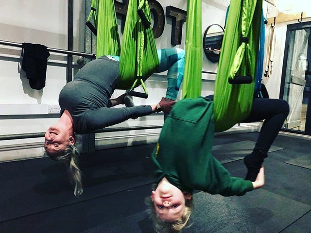 Mother daughter combo at aerial 🧘‍♂️ this evening. Nothing but smiles and giggles come from this class. We 💜🙏 you all ! #yoga #aerialyoga #yogaforlife #relax #gymlife #yogaforall #suffolk #yogainspiration #yogapractice #fitness #yogaeverydamnday #mintfit… ift.tt/341ijux