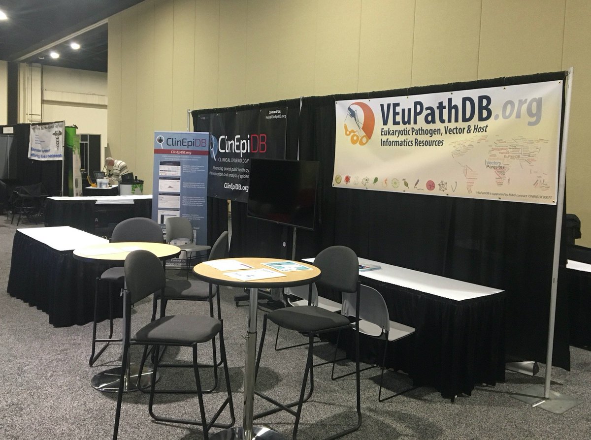 veupathdb's tweet image. We are excited to be at ASTM #TropMed19 Come visit booth number 429 to learn about the new merged BRC VEuPathDB combining the best of both worlds #eupathdb and #vectorbase @VectorBase Our neighbors @ClinEpiDB in booth 431 are also awesome!