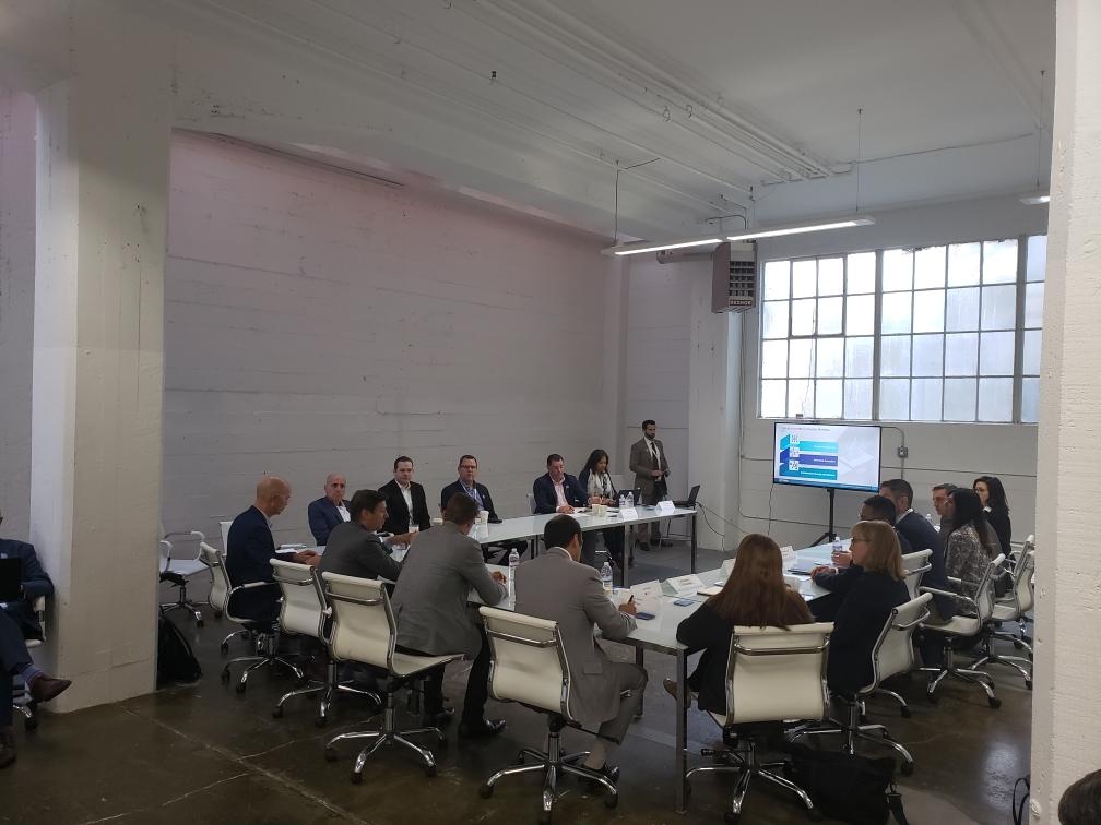 CIAomnigage's tweet photo. This morning our team joined everyone today at the roundtable sessions at the Tier1 Capital Markets Lounge for a discussion on Capital Markets Desktop of the Future. Make sure to join us all week during #df19 to see a demo of our new platform Omnigage. #dreamforce2019 #Tier1CML https://t.co/Gmv4C3Lgra