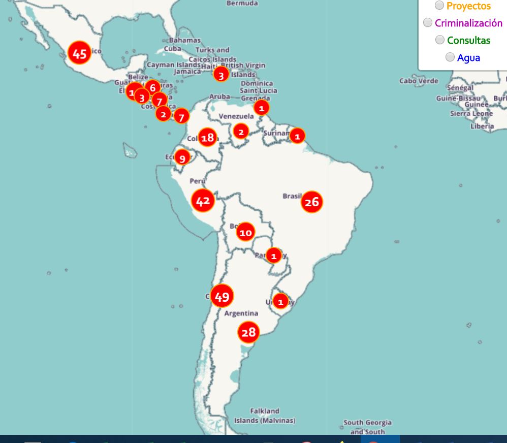 LASAweb's tweet photo. #30DayMapChallenge
#LASMaps
Mapa de conflictos mineros, proyectos y empresas mineras en América Latina
https://t.co/MFujRTpb20 https://t.co/fDhoTlKreD