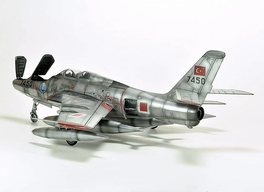 TahirOzcivan's tweet photo. Tan Model 1/48 scale RF-84F Thunderflash - Turkish Air Force
#148scale #turkishairforce #thunderflash #rf84 #hobby #fighter #Jet #scalemodeling #tanmodel https://t.co/9yFddsZFVC