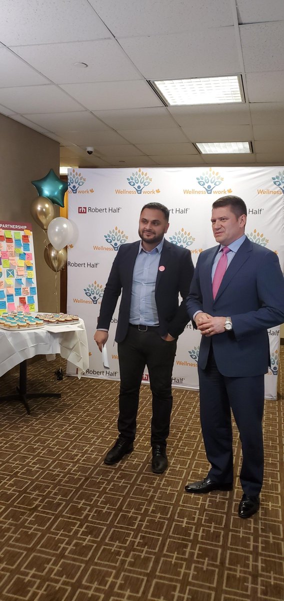 RobertHalf_CAN's tweet photo. Excited to host our first livestream to all Canadian branches and celebrate our partnership with @CMHA_NTL today! #CMHA #WellnessAtWork #workwappy #mentalhealth https://t.co/NJ7ppg9L4J