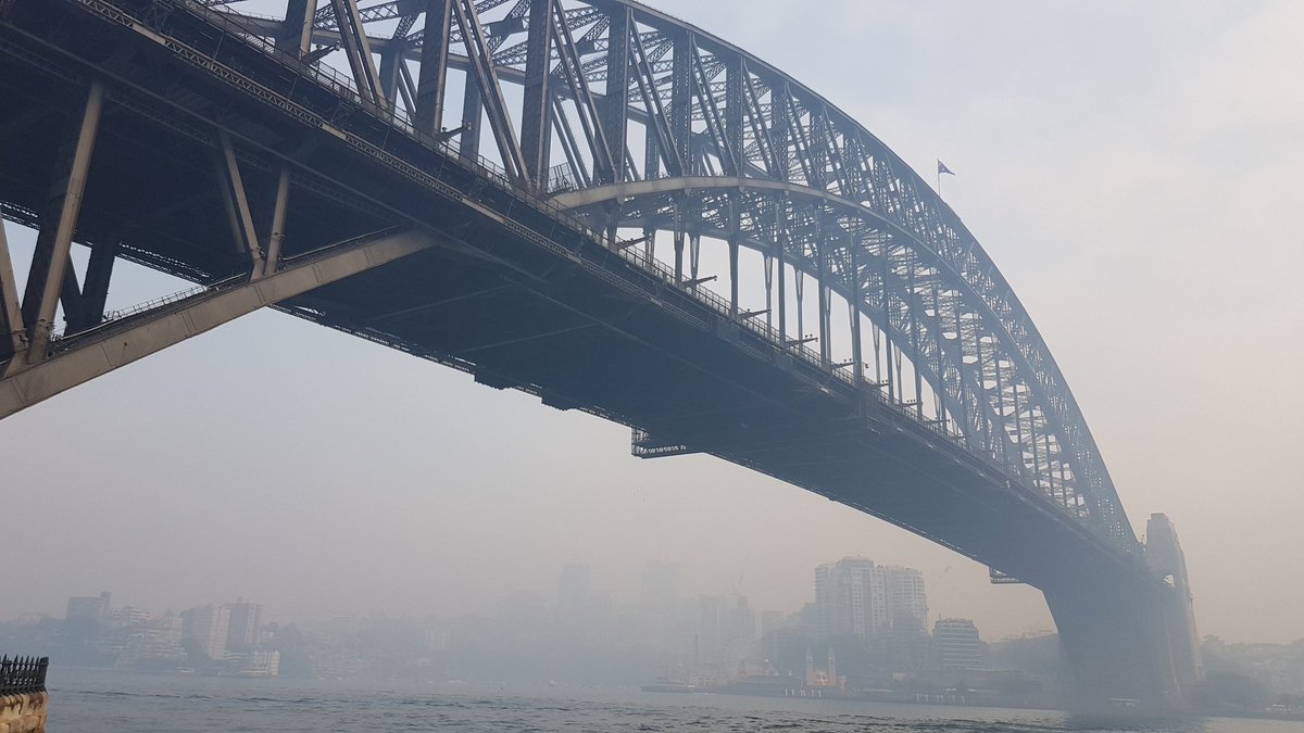 And this is the Sydney Harbour Bridge. Last time I was here I climbed up and over it, but today that would be as enticing as smoking five packs of cigarettes. https://www.bridgeclimb.com/ 