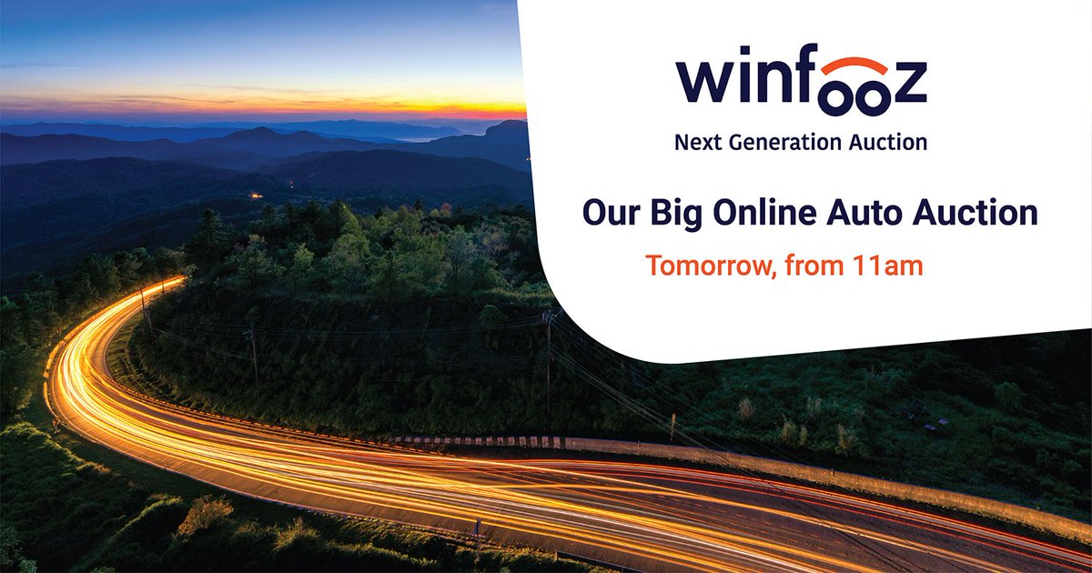 winfooz's tweet photo. Join us tomorrow from 11am for our big #online #autoauction! We have hundreds of #franchise and #rental #vehicles for you to choose from - you're sure to find the perfect one!
#carsales #autotrader #autodealer #onlinesales #mobile #app #desktop #winfooz #winwin https://t.co/iq5D0qD9Qq