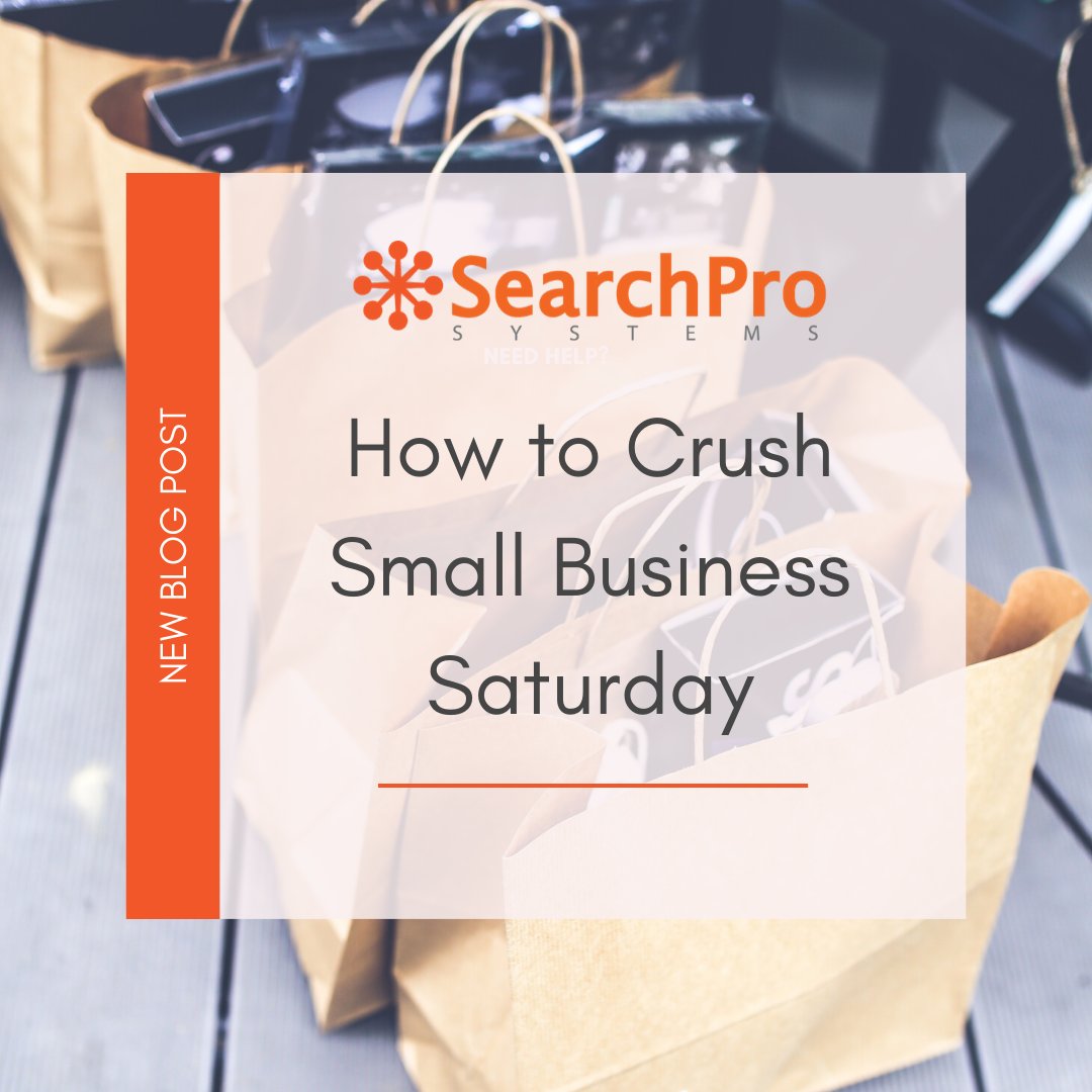SearchProSystem's tweet image. Small Business Saturday is coming up at the end of November! Visit our blog page to learn how your business can make it one of the best revenue days of the whole year!
ow.ly/qbPk50xggy7