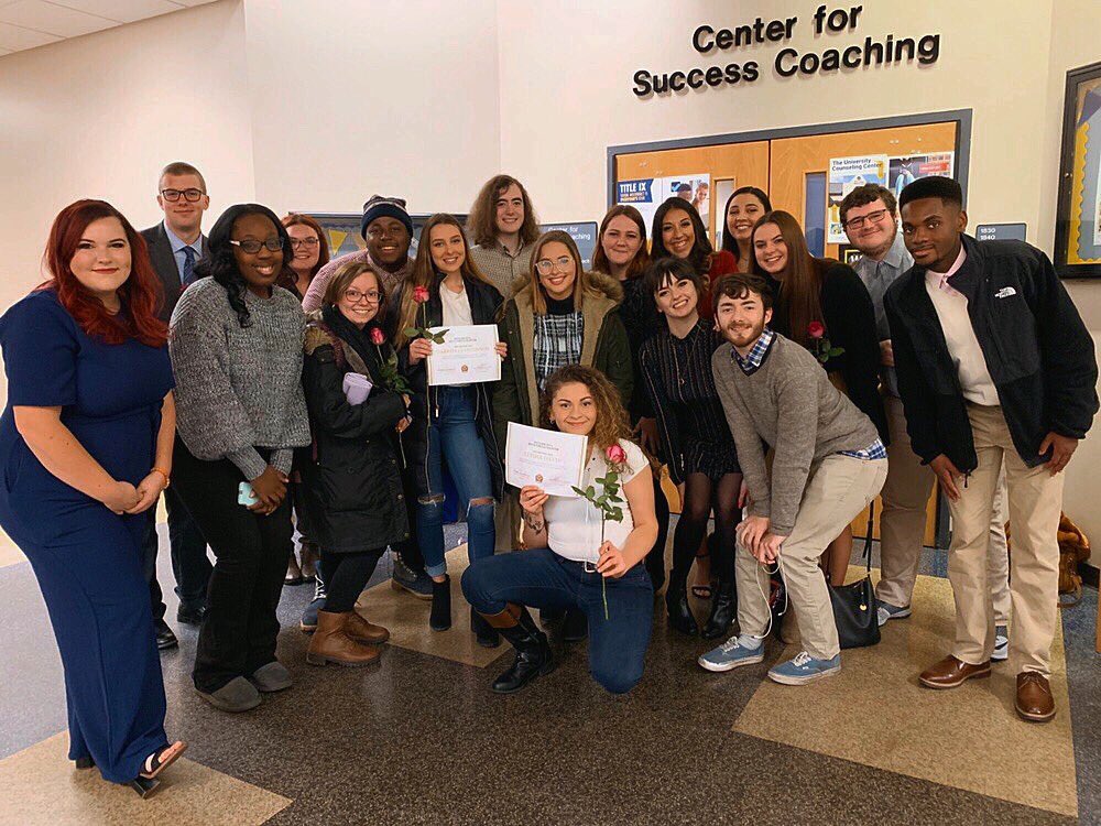 We just had fall initiation! Congratulations on all of our new members!