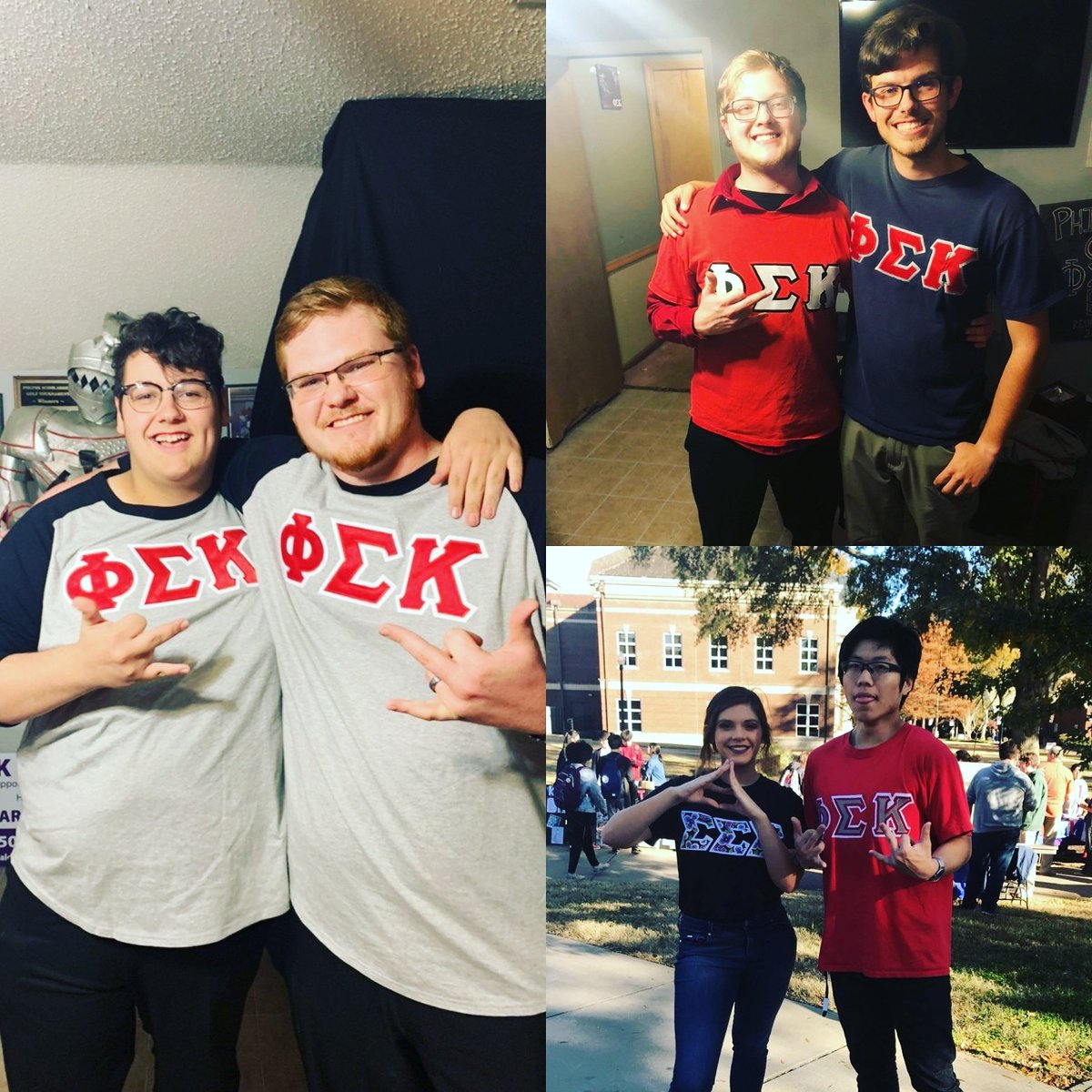 UCAPSK's tweet image. Our brothers out rockin' their letter shirts today and looking DAMN PROUD doing it!
#phisig #letterday #damnproud #greeklife
