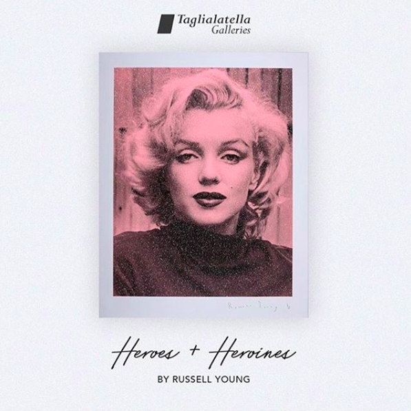 OPENING IN TORONTO TOMORROW!
.
We are pleased to announce Heroes + Heroines, the latest exhibition by Russell Young. 
.
The exhibition is open to the public from 6:00pm - 8:00pm, and will run until December 4th ✨
.
#contemporaryart #tagto #yorkville #toronto #tagny #russellyoung