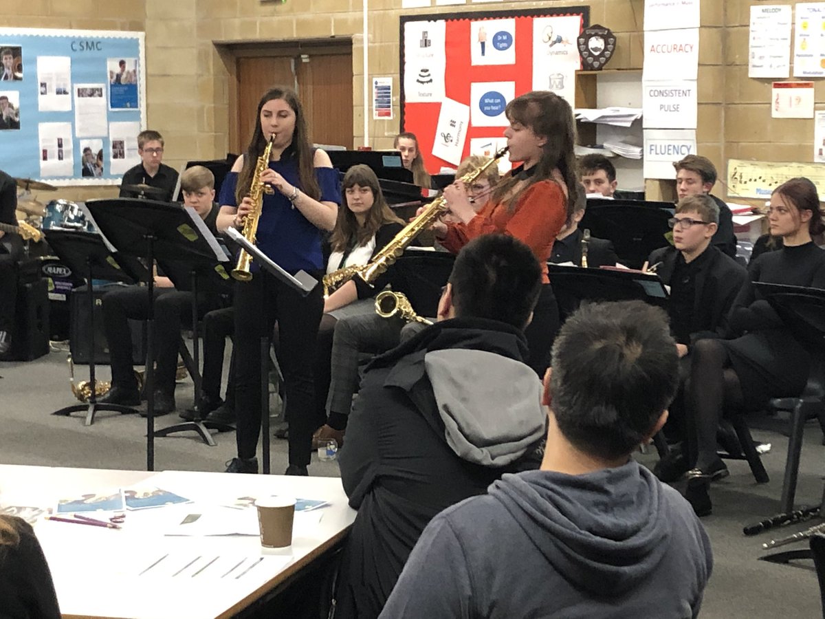 Johntrom75's tweet photo. Fantastic performances tonight from the @lovemusictrust Big Band, Idesta Saxophone Duo @KeziaFaySax @marthafcullen &amp; @SandbachScMusic Students Matt &amp; Sam for the launch of the 2020 @SandbachSchool Cheshire Specialist Music Course tonight-
Great to see so much talent in 1 room! https://t.co/pJqEDhk0JR