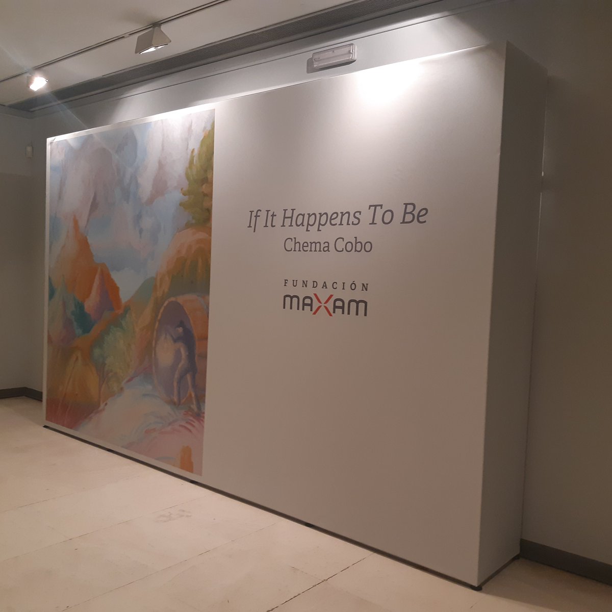 Marta_Cerati's tweet photo. Un año más asistiendo a la presentación del cuadro #MaxamArts Collection "If It Happen to Be" by #ChemaCobo @FundacionMAXAM @CarlosdeAmberes 
#MaxamTeam
#LaMineriaEngancha https://t.co/xB8fNBKmY6