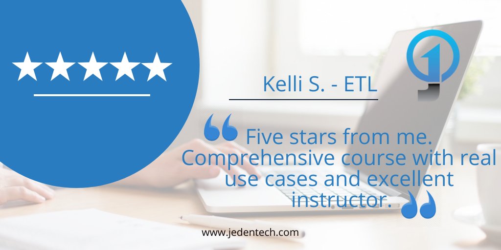 JedenTech's tweet image. Hear from Kelli S. why JedenTech&apos;s online technology courses are the best.

#testimonial #JedenTech #ITtraining #technologytraining #learntechnology #onlinecourse #technologycourses 
#ITcourses

Check out for more at jedentech.com