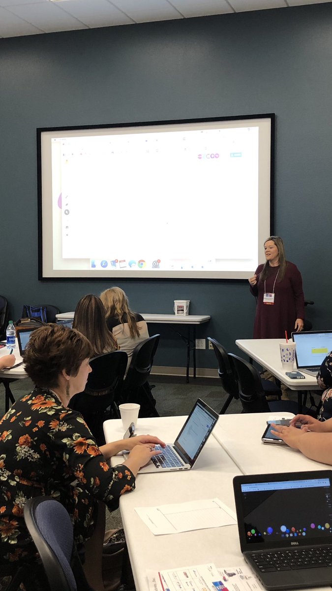 Nacdigi's tweet photo. We are Rocking our Tech at Region 7โs FITT CONFERENCE TODAY! @CJ71111 @KeirstenMorris #r7dl #FITT2019 https://t.co/yemm2FphWQ