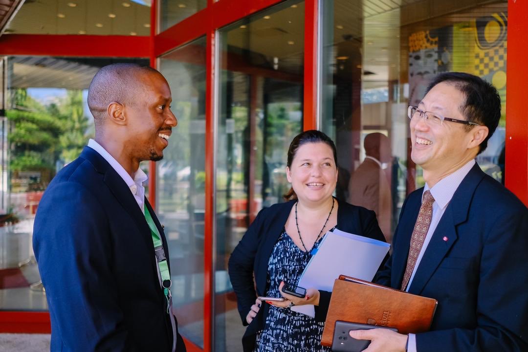 adaobi's tweet photo. When #China meets #Nigeria in Abuja with the #Canada connection 🇨🇦🇨🇳🇳🇬 A pleasant surprise to see my friend Justin Li in my new 🏡! #NCIS2019 https://t.co/tznkjV16wY