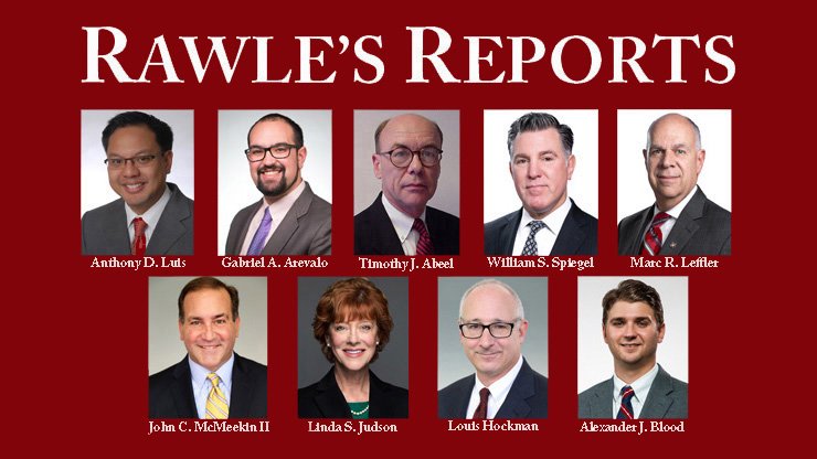 Rawle’s Reports, Nov. 2019: New York—Rawle &amp; Henderson LLP Obtains Dismissal for Contractor, by Anthony D. Luis and Gabriel A. Arevalo; plus Firm Announcements. tinyurl.com/uh5dcnz