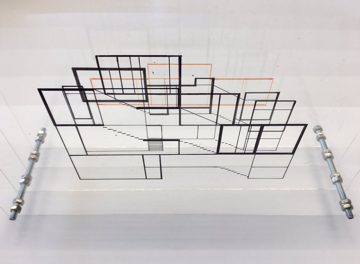 reljafer's tweet image. Multilayered section drawings on methacrylate done by my 1st Year students at @bpmetsab @etsab_barcelona #architecture #multilayered #drawing #byhand #school #research #projects #design #barcelona #bpm #etsab