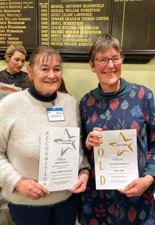 Very proud of  previous Chair Jane Sills who was awarded the Hunts Forum Rural Volunteer Award for her work with Ramsey Million &amp; Ramsey Walled Garden.
Ramsey Million Partnership were also recognised. Well done everyone!
<a href="/LocalTrust/">Local Trust</a> <a href="/steve_corney/">steve corney</a> @nickystevenson6 <a href="/huntsforum/">Hunts Forum</a>