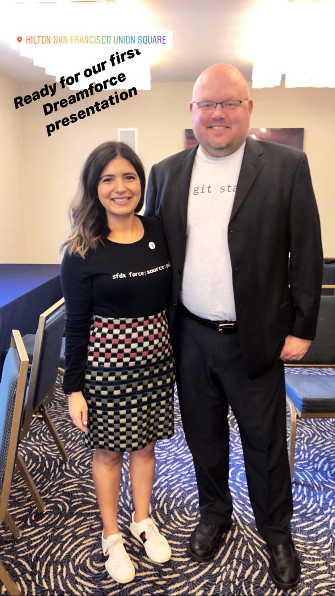 ThisIsTechChat's tweet image. Just finished presenting for the very first time at Dreamforce! I am so thankful for this opportunity and want to thank all of my mentors for helping me get here 🤗 #DF19 #SalesforceDX