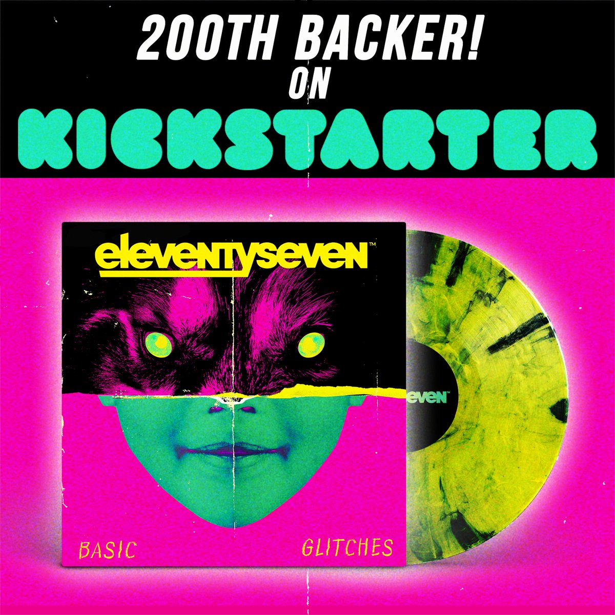 We just got our 200th backer! The eleventyfamily out here straight killin' it... #newalbum #kickstarter #pop #altpop #newmusic #unicorns