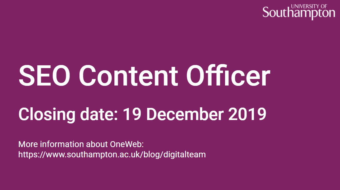 AyalaGordon's tweet photo. 🚨We're hiring once more🚨
We're looking for *SEO Content Officer* to join our growing team in Southampton. If you're passionate about improving the user experience and user needs come join us. Read more: https://t.co/9tGktylJSe *PLS RT* https://t.co/mnZldpeNyC