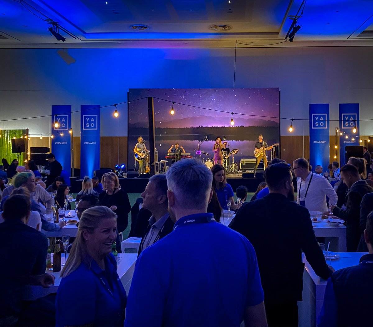 AbelisBatman's tweet photo. Great Clients, Great Food, Great Music makes a Great @yardisystems #yasc2019 https://t.co/1rQXbT2EKH