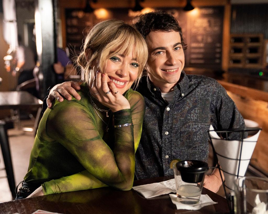 Disney's tweet photo. Reunited and it feels so Gordo! Adam Lamberg returns and joins onscreen bestie @HilaryDuff for #LizzieMcGuire, coming soon to @disneyplus. #DisneyPlus https://t.co/0hgO1oFAc6
