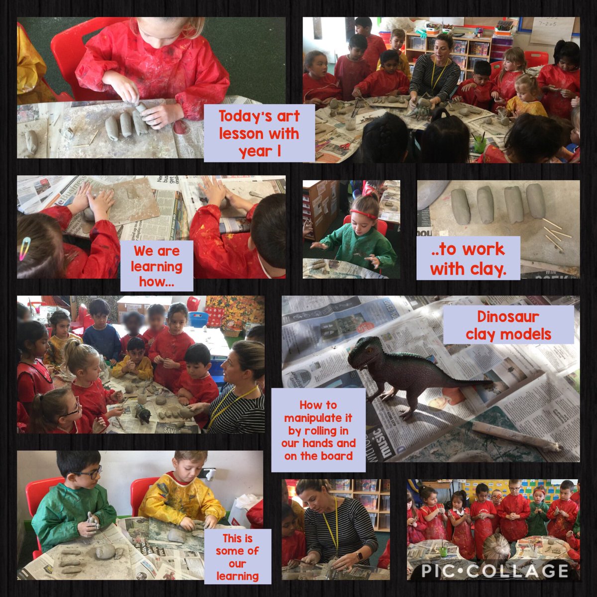 cashprimary's tweet photo. We had a fabulously messy art lesson today in year 1. The children had a great time exploring and experimenting with the clay. Dinosaur exhibition here we come!! π #ARTventurers777 #weareartists #ARTCONNECT19 #OURart19 https://t.co/8uX5UwCifF