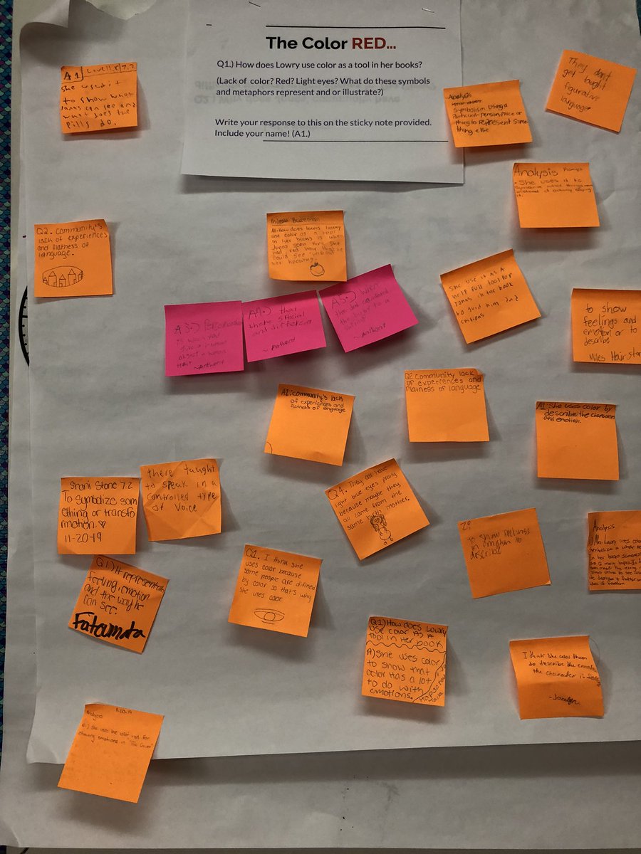 SamanthaShaffn2's tweet photo. Nailed my #OTES today! We talked about Figurative Language in #TheGiverQuartet! Awesome work on the #WakeletChat and Entrance ticket on @Edulastic!!! More to come:) #evidence #wakelet @LoisLowryWriter —collection coming tonight! #formativechat #TeacherEvals @2KSchool https://t.co/GeAc7KnuUC