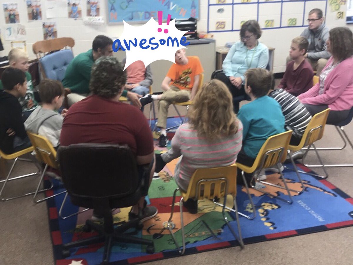 This classroom uses circles to create an environment of safety for building relationships #RestorativePractices #FLCproud