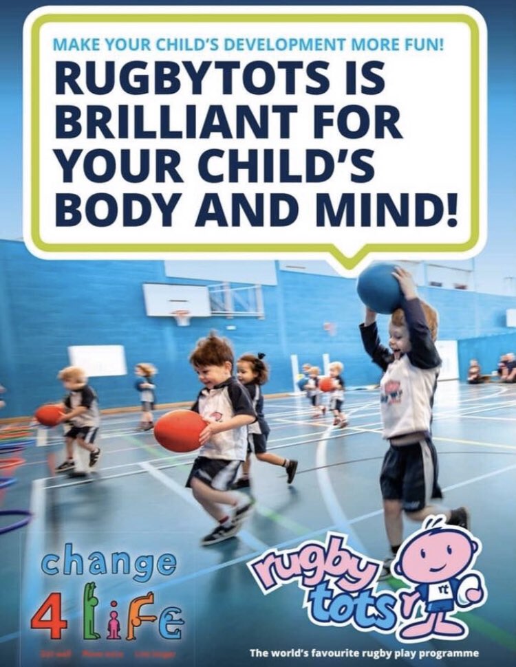 #activekids start children on their sporting journeys with #rugbytots 

Contact kath@rugbytits.co.uk for more information