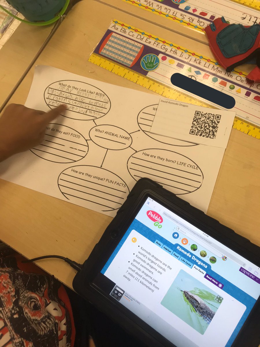 mrsjpraill's tweet photo. If you didn’t guess already...I am pretty in love with QR codes. Ss chose an animal to research on Pebble Go. I created each of them a code to link to their animals page. Saves oodles of time and took me less than 15 minutes to do! #primarytech #tvdsb #pebblego #researching https://t.co/trOyOlOACU