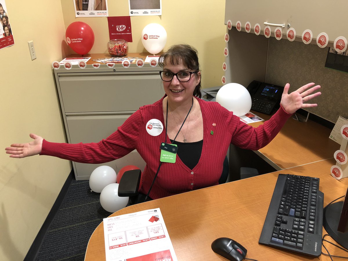 AmberWarrenTD's tweet photo. Branch 2606 Mall Road ready for our United Way kick off #unignorable #unitedway @prudencecorbet7 @Kat2walters @CoralVerrall @AIacobelli_TD https://t.co/dOW8Jg0TuI