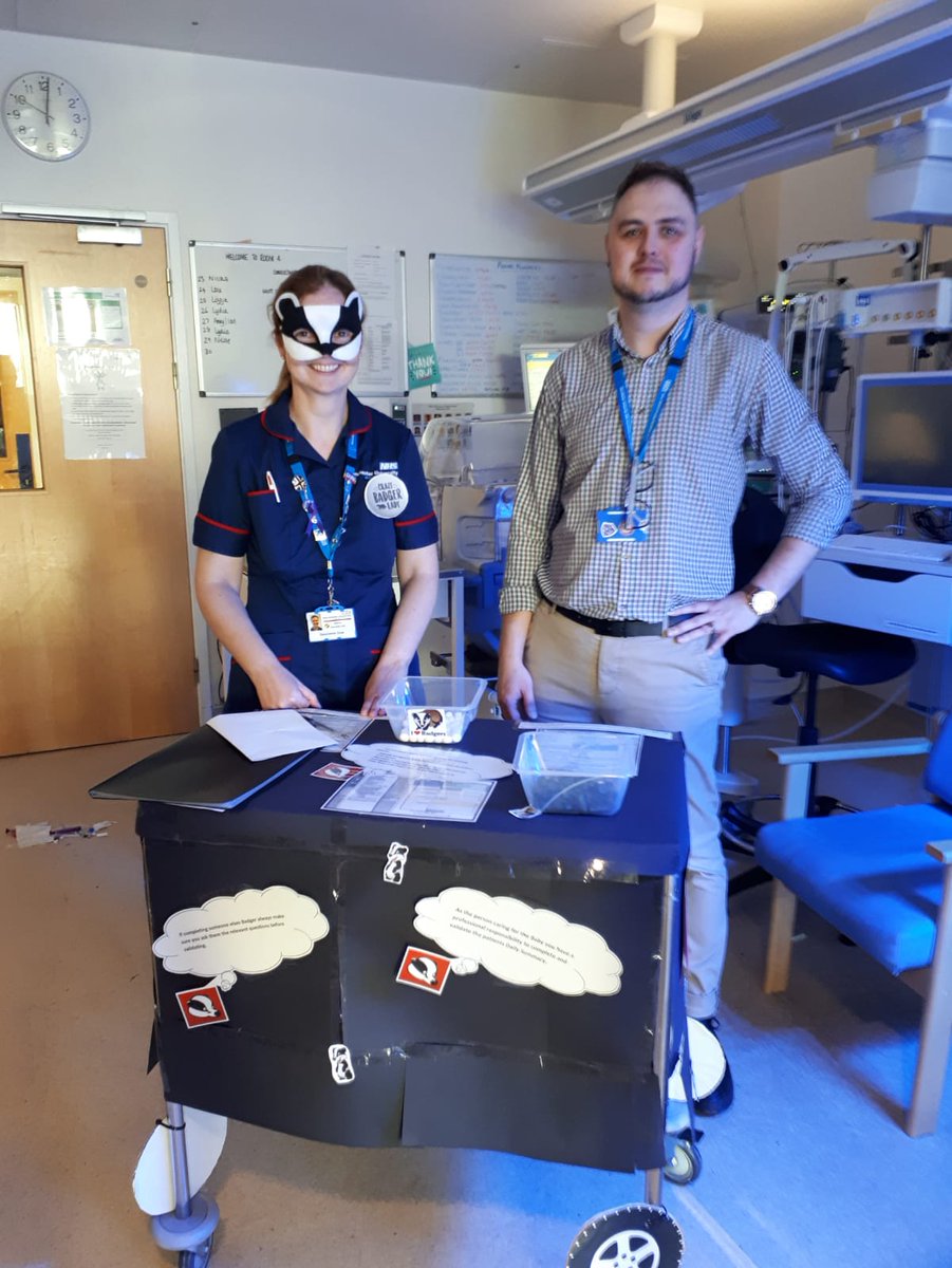 MFT_SaintMarys's tweet photo. The Badger Bus is going around Newborn Services this week, supporting staff at the cot side  #neonatalbadger #nicu @EatonKath @ChrisAshworth10 @ngozi_ediosagie @AlisonODoherty2 https://t.co/IGkUbFived