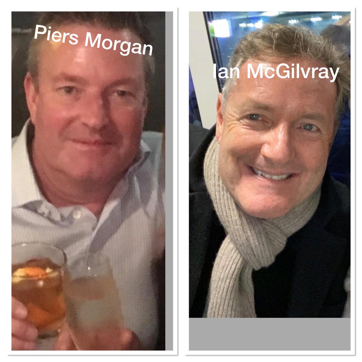 Apparently my brother looks like <a href="/piersmorgan/">Piers Morgan</a> but I think he's better looking? What do you think..?
