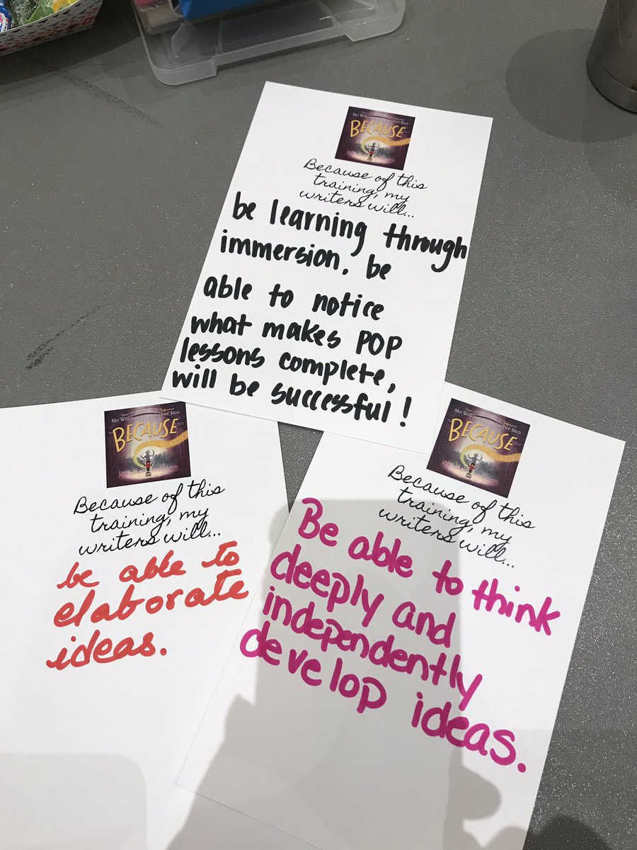 Third grade writing training was a success! #3rdistheword