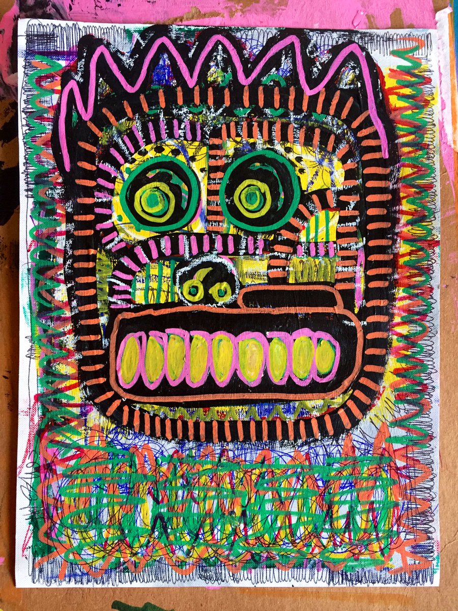 ghostofjamesart's tweet photo. Dog Face Boy

9x12 mixed media on paper

#art #artwork #abstractexpressionism #abstract #fineart #artgallery #artcollector #visualart 

#abstractexpressionism #chicagoartist #artists #abstracto #abstractpainter #character #drawing #star #create #composition #contemporarypainting https://t.co/pvcRySSaOP