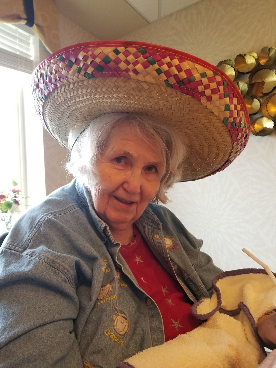 SaintThereseMN's tweet photo. Taco 'bout a #Fiesta! Our @CityofWoodbury residents requested a #taco bar & Chef Dain & the @MorrisonLiving team stepped up! (Looks like Marilyn, Theresa & Audrey QUAC a new hat, too.) ๐คฃ#OKButFirstTacos #SeniorCare
#LiveEverydayLikeItsTacoTuesday #BrightenUpLTC https://t.co/mvUhKbGX8W
