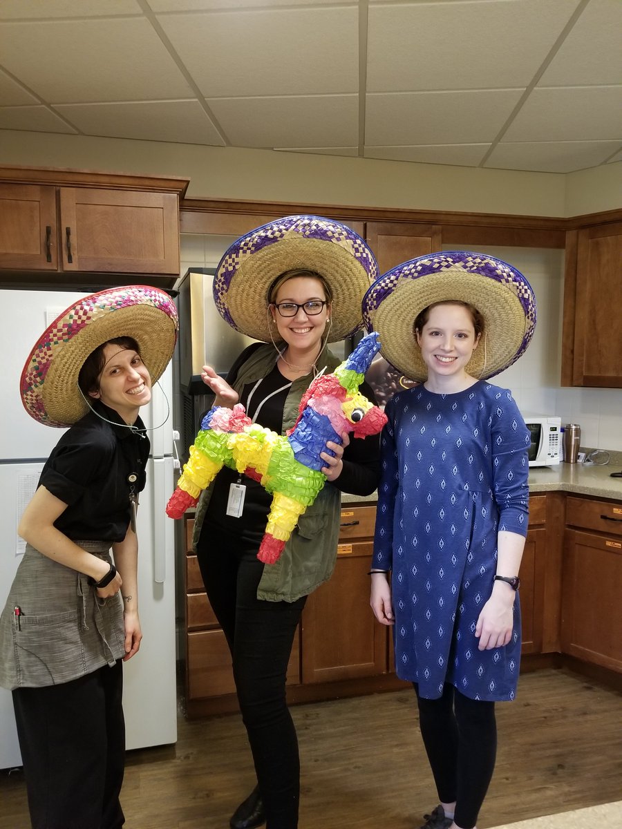 SaintThereseMN's tweet photo. Taco 'bout a #Fiesta! Our @CityofWoodbury residents requested a #taco bar & Chef Dain & the @MorrisonLiving team stepped up! (Looks like Marilyn, Theresa & Audrey QUAC a new hat, too.) ๐คฃ#OKButFirstTacos #SeniorCare
#LiveEverydayLikeItsTacoTuesday #BrightenUpLTC https://t.co/mvUhKbGX8W