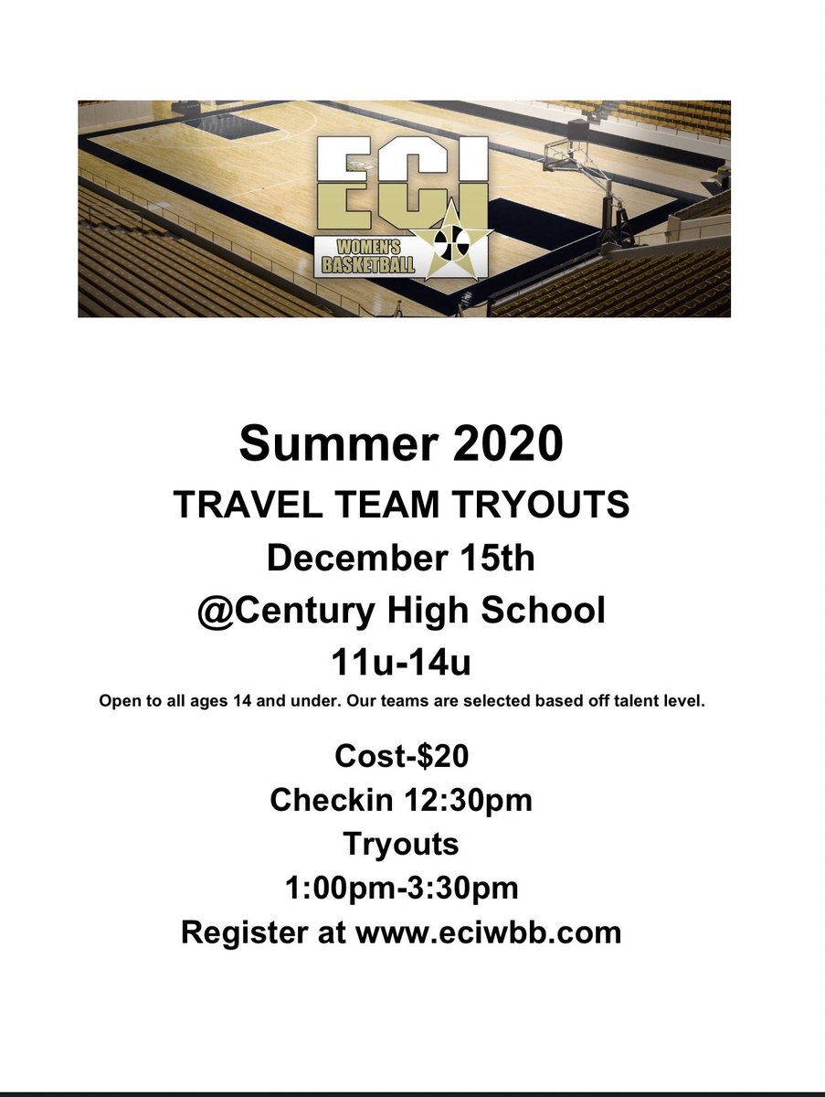 ECI_WBB's tweet photo. We are holding another tryout for our 11u-14u teams December 15th spread the word! #ECINation #joinourfam https://t.co/x36KfL8kMV