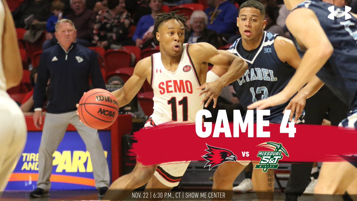 SEMOMBB's tweet photo. Southeast Missouri closes out a three-game home stand against Missouri S&amp;T TONIGHT. Tip-off is set for 6:30 p.m., CT, at the Show Me Center. Listen live at Real Rock 99.3 FM. Watch on ESPN+. Live stats at https://t.co/bijyqt4LUC. https://t.co/akSVvXwTiY