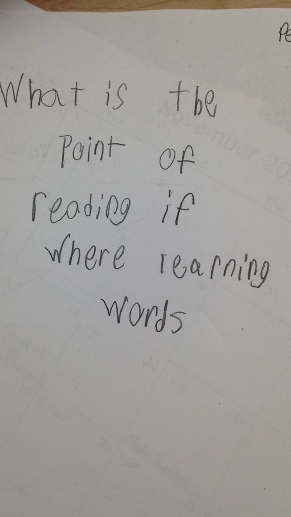 A thought from a second grader😉#aeshuskies #aurorahuskies #2ndchat #learntoread