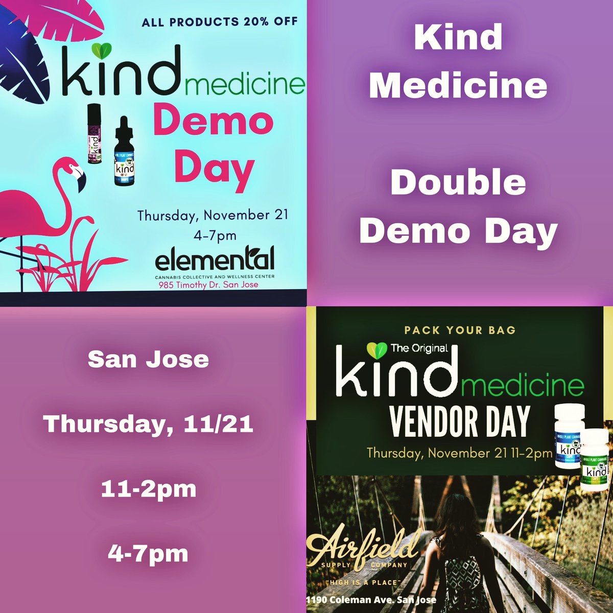 Why_Kind's tweet image. 🍃Kind has double demos tomorrow in SJ  🤩🙏🏼 #thc #cbd  #holistichealth #selfcare #patienteducation #sanjose #bayarea #dispensary #knowyourmedicine #educate #discount #promo #dontmissout #bekind #kind #supportyourlocalbrand #weouthere #comeseeus #bekindtoyourself #mykind