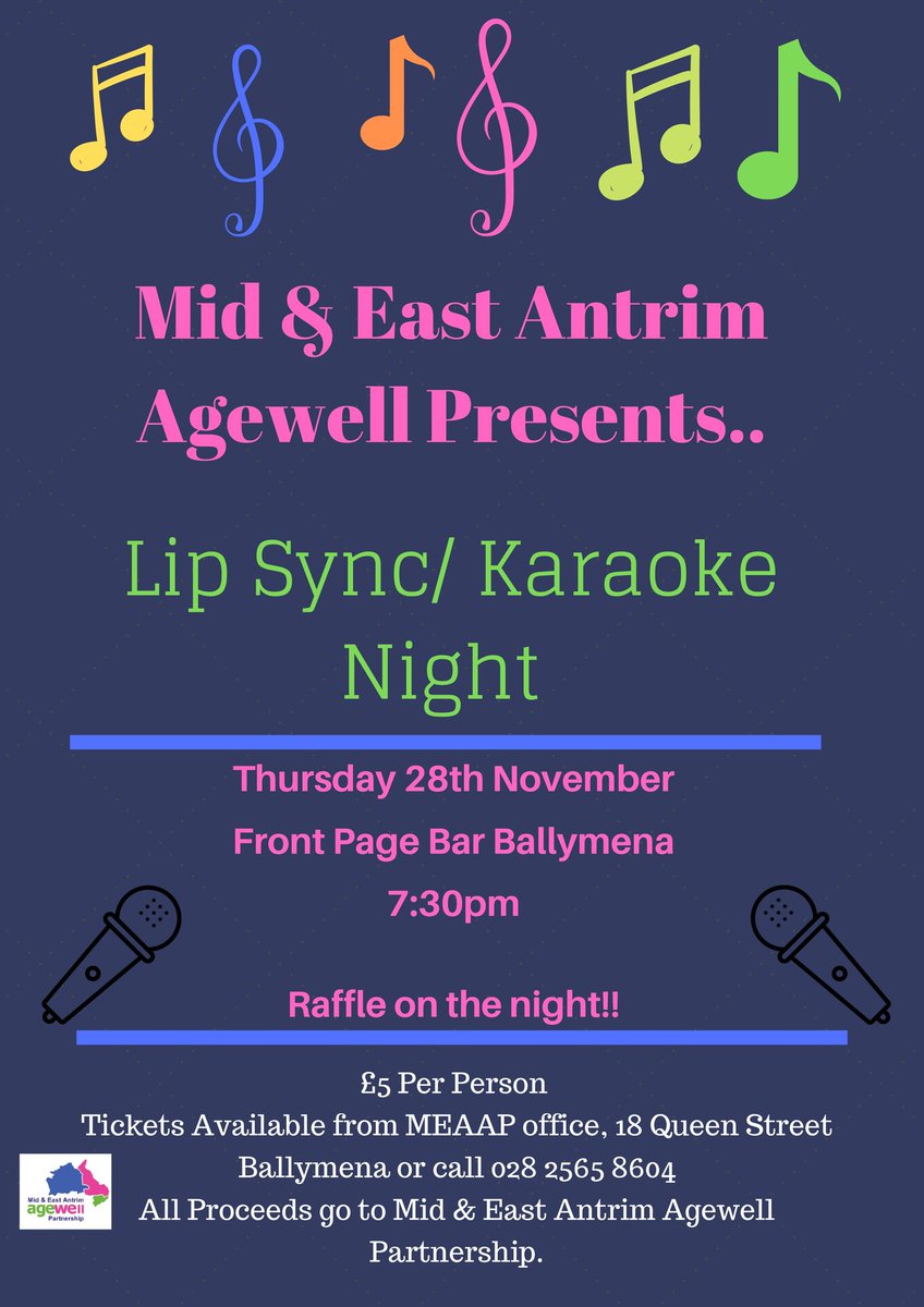 meaapni's tweet photo. Only 8 more sleeps until our #LipSync #Karaoke #Fundraiser in The Front Page Bar next Thursday night...yet I have a million dreams keeping me awake (@MEACommNav )... A warm welcome to everyone to join in what will be a great night's craic! #EarplugsOptional https://t.co/zOLayPYVsO