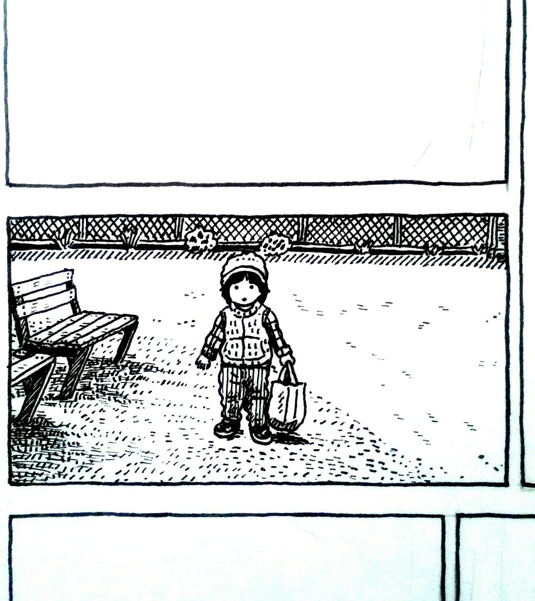漫画、少しずつ描いてます。安定の1日1コマペース。進まないけど確実に進んでる。 