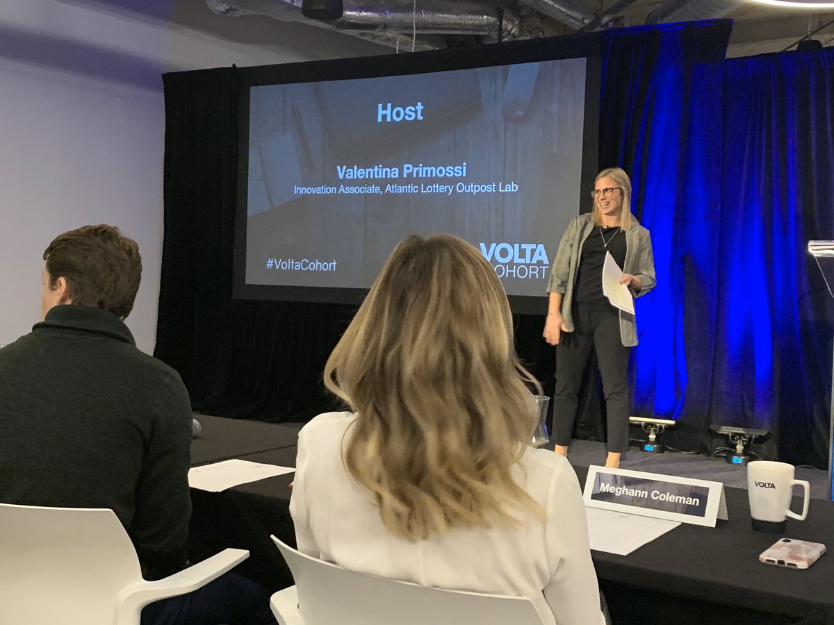 Volta (@voltaeffect) on Twitter photo The #VoltaCohort MC for the evening is <a href="/AL_OutpostLab/">Outpost Lab</a> Innovation Associate, Valentina Primossi. She is taking to the stage to welcome the audience and go over what to expect tonight. The #VoltaCohort MC for the evening is <a href="/AL_OutpostLab/">Outpost Lab</a> Innovation Associate, Valentina Primossi. She is taking to the stage to welcome the audience and go over what to expect tonight.