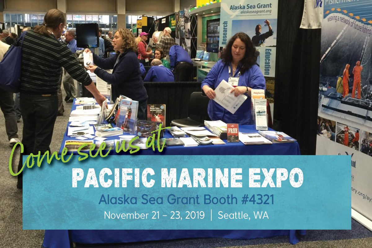 AlaskaSeaGrant's tweet image. Stop by Booth 4321 at #PME19 to see us!